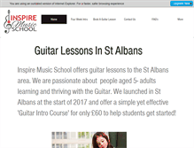 Tablet Screenshot of inspiremusicschool.com